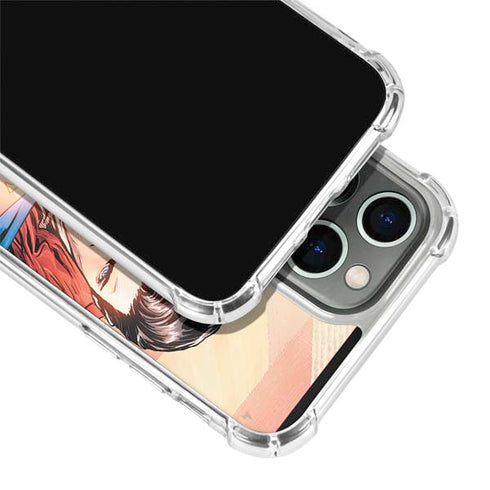 DC Comics Superman Flying Pose Action Comics #957 Art by Patch Zircher iPhone 14 Pro Clear Case